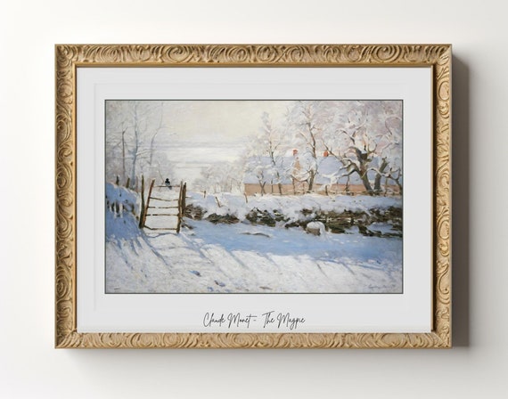 Claude Monet The Magpie, Impressionism Landscape