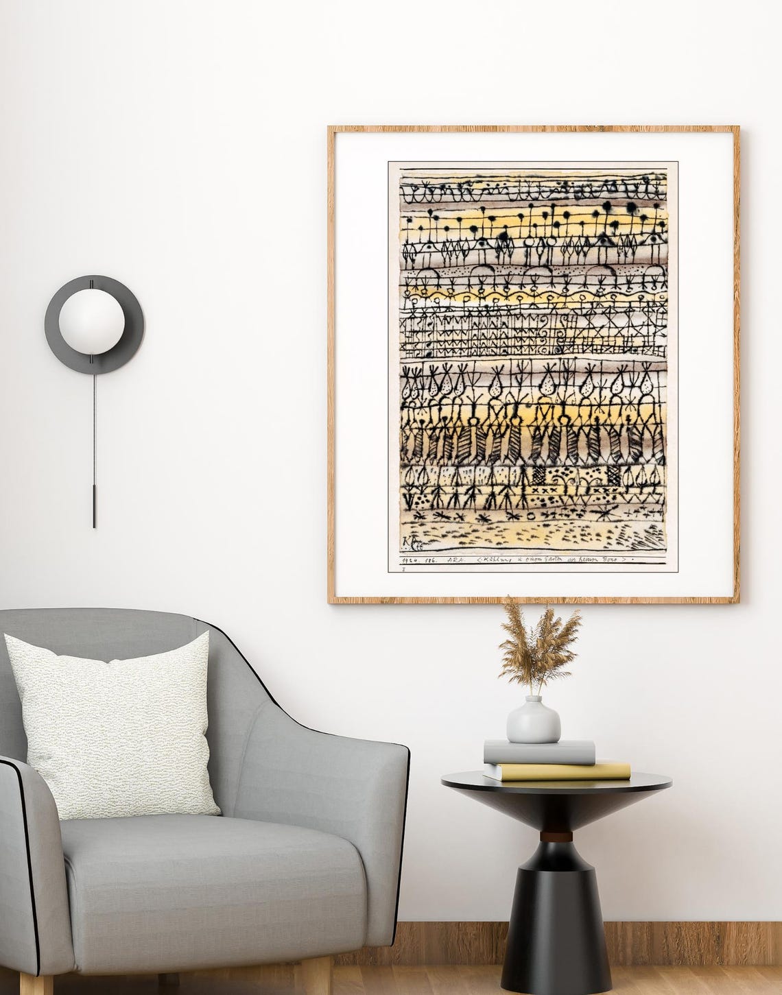 Unique Abstract Artwork, Vintage Home Decor Print