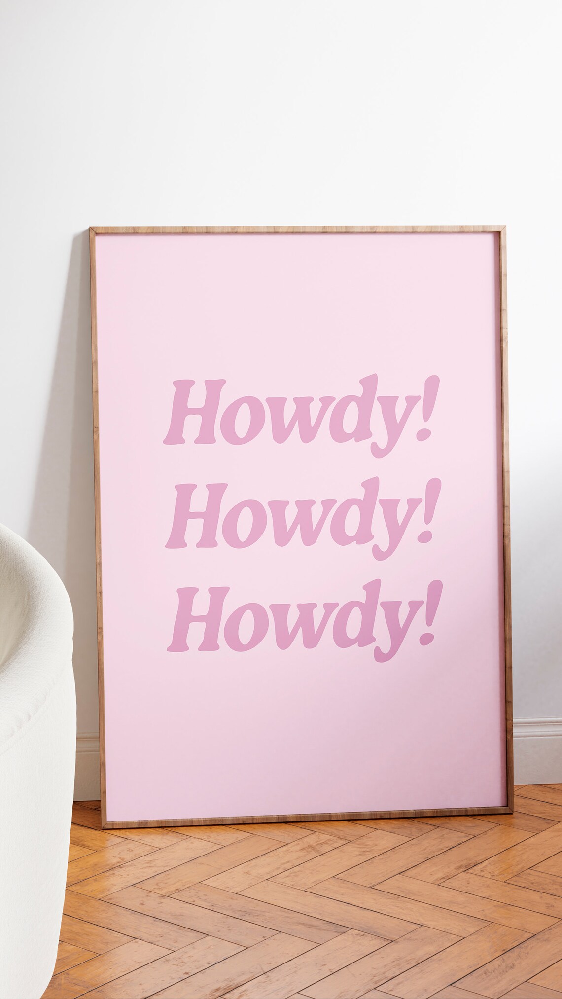 Howdy Western Art Print, Vintage Cowboy Cowgirl - Image 2
