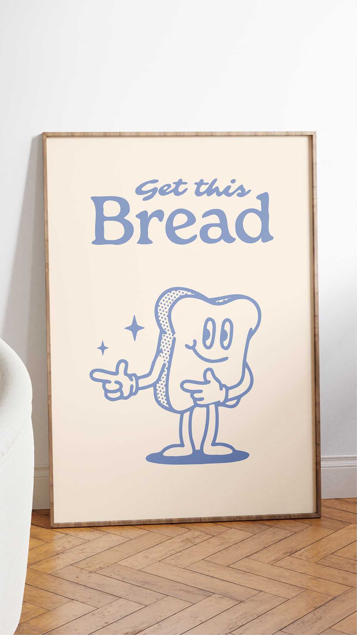 Get This Bread Retro Funny Kitchen Quote Poster - Image 2