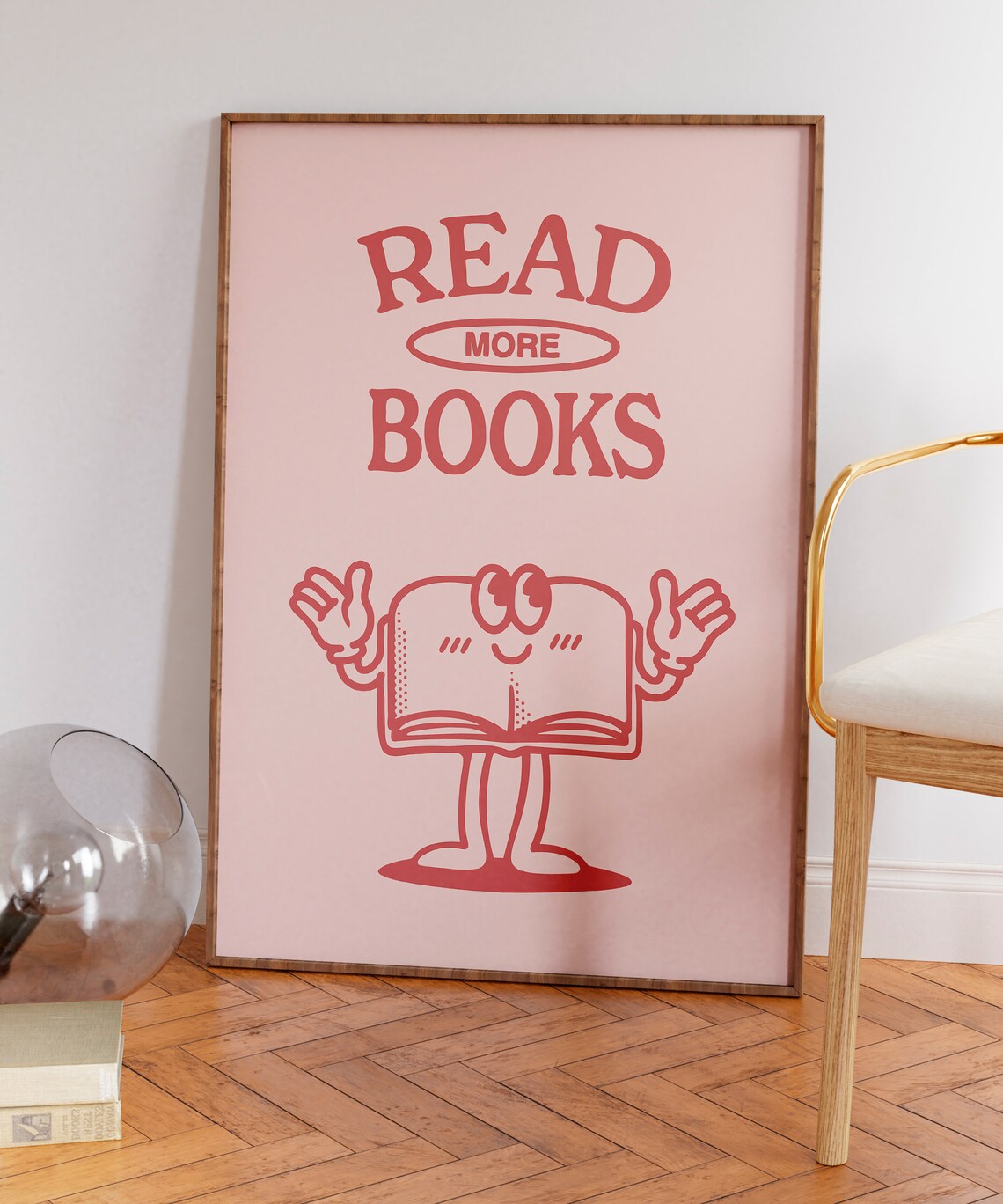 Reading Poster, Retro Book Lover Classroom Print - Image 5