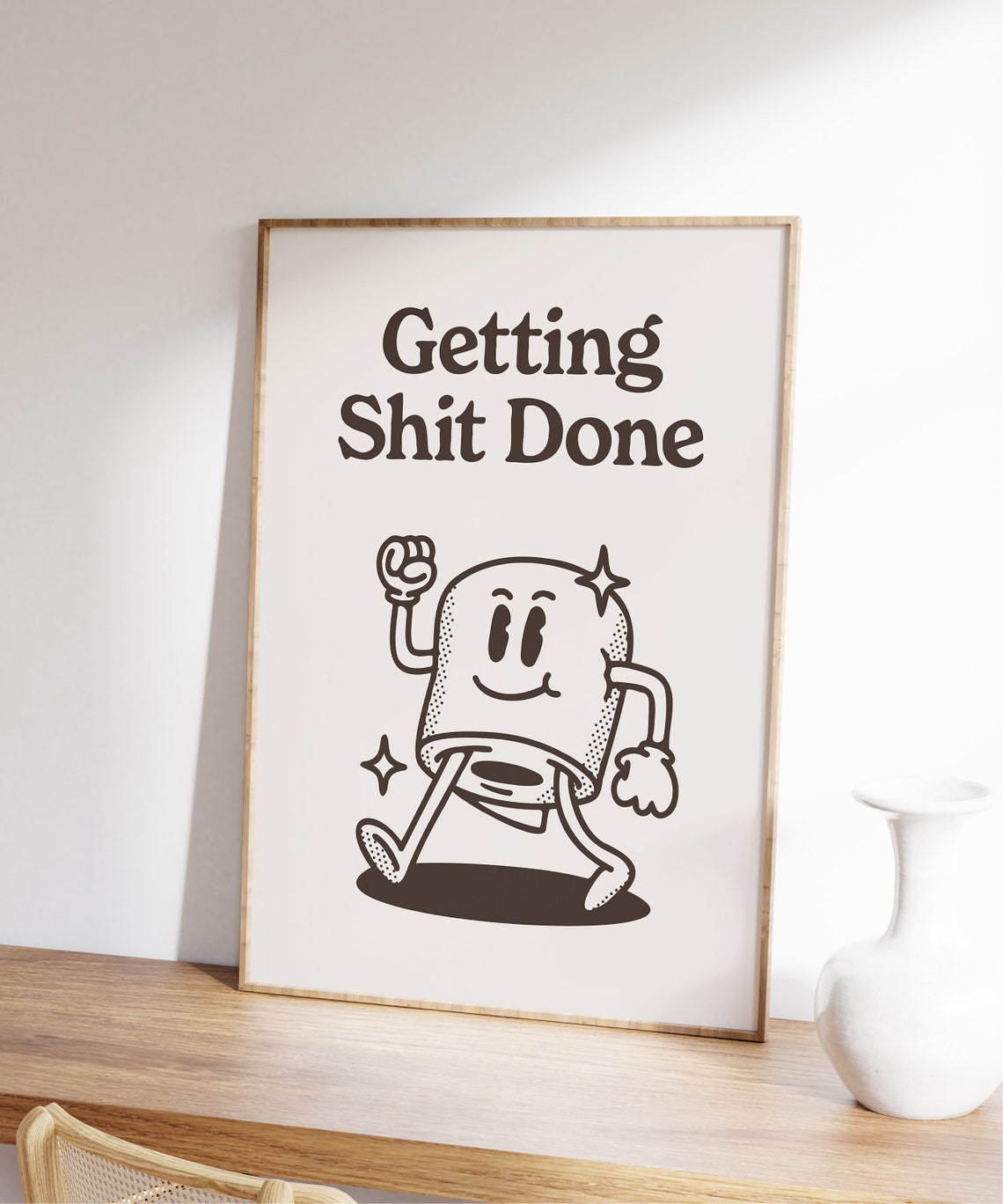 Get Shit Done Funny Office Poster Print - Image 7