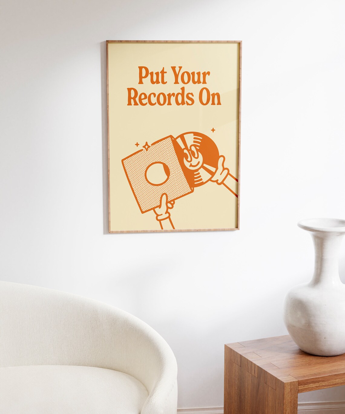 Put Your Records On Retro Music Poster, Vintage Art Print - Image 5