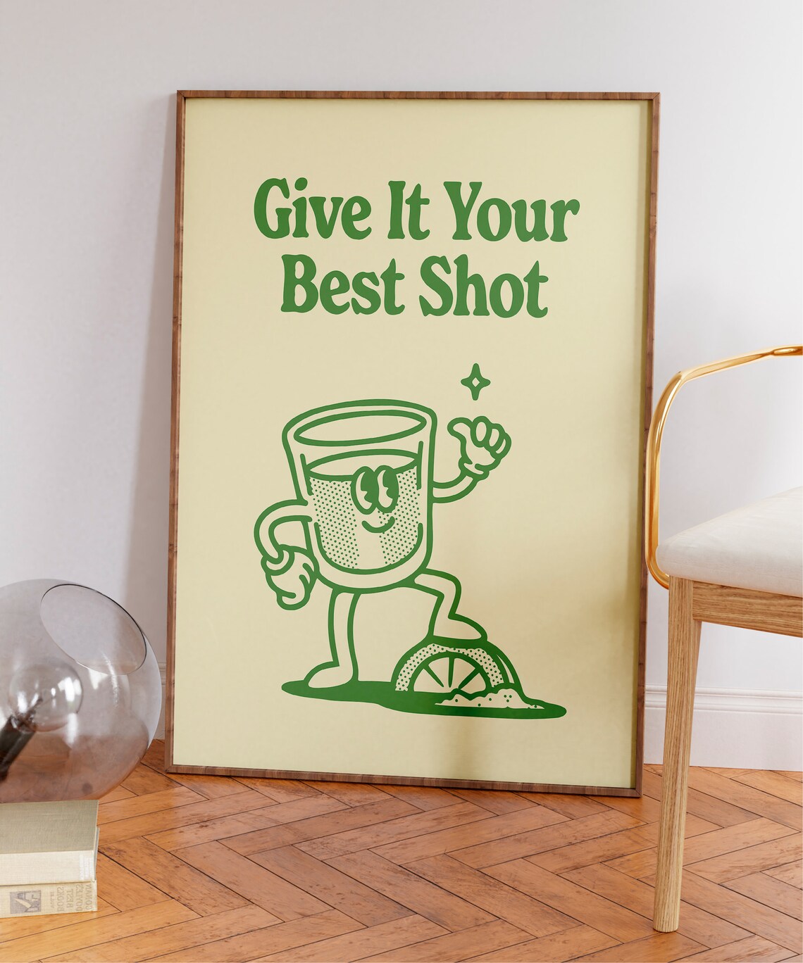 Give It Your Best Shot Retro Tequila Shot Poster - Image 6