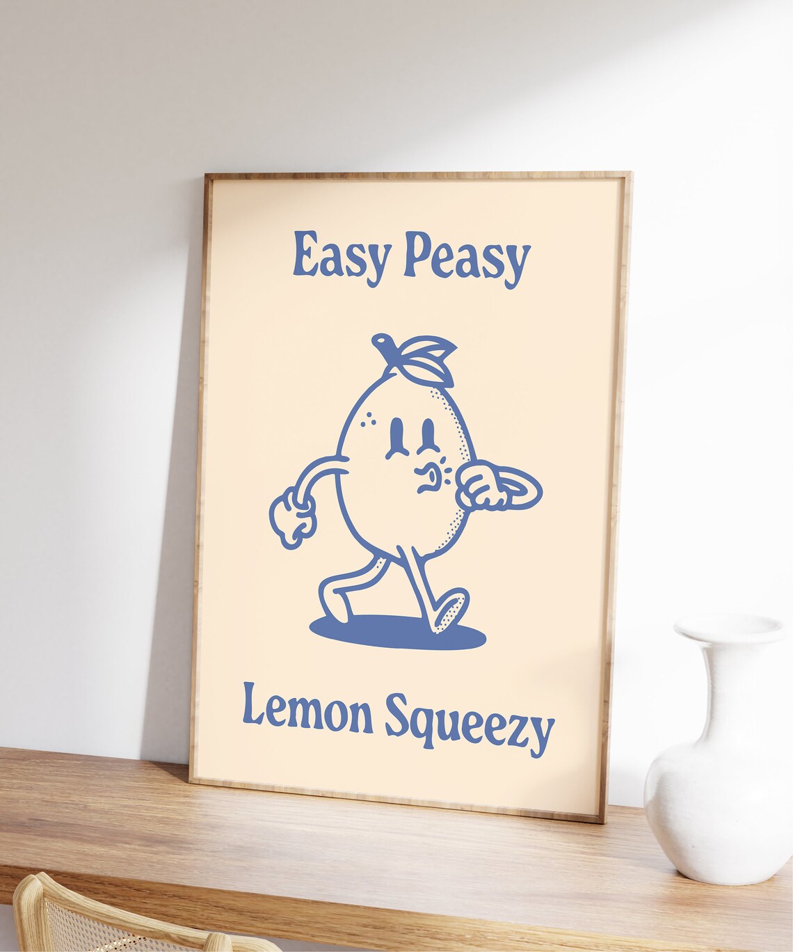 Easy Peasy Lemon Squeezy Retro Poster - Image 3