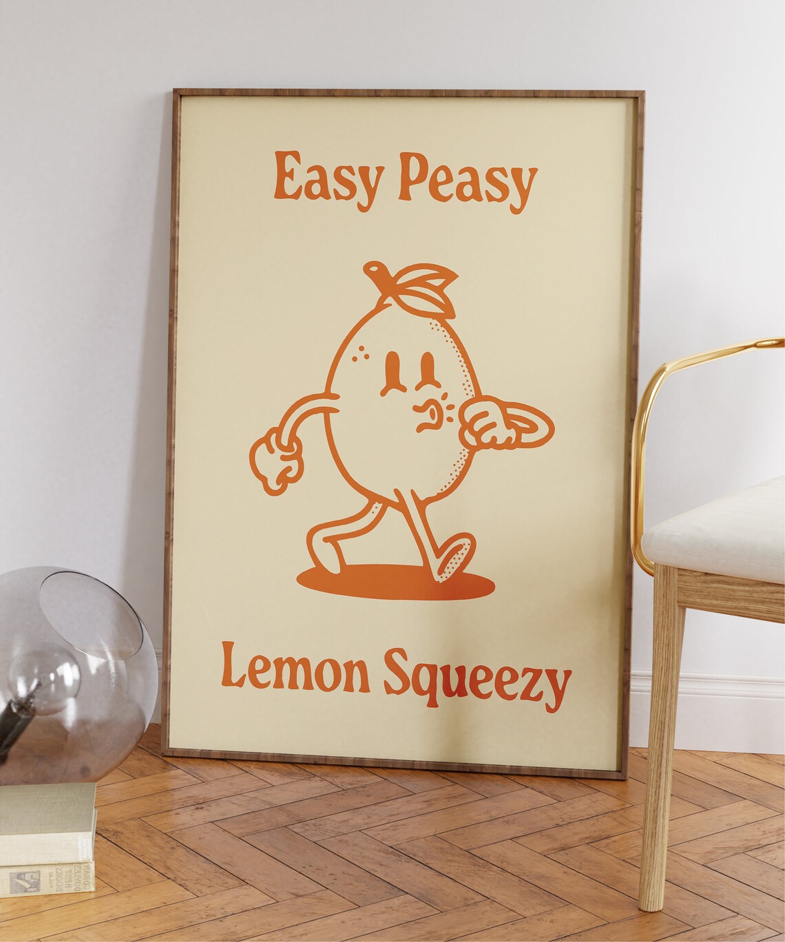 Easy Peasy Lemon Squeezy Retro Character Art Print - Image 5