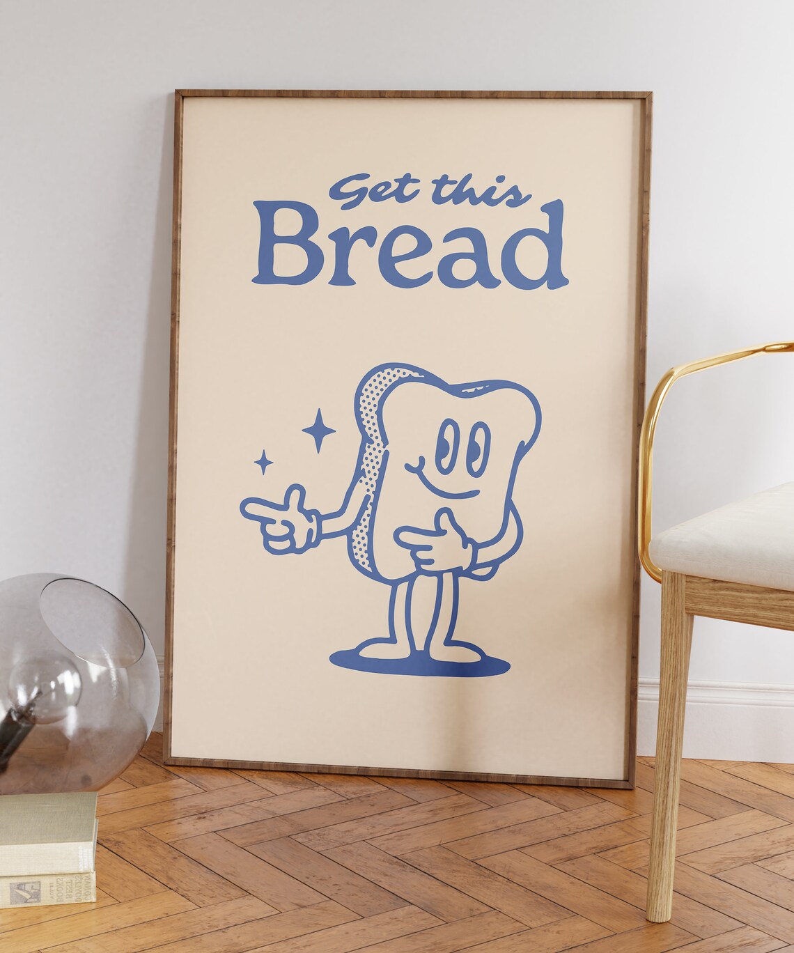 Get This Bread Retro Funny Kitchen Quote Poster - Image 5