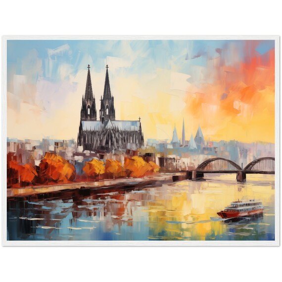 Cologne Vintage Travel Poster, Germany Oil Painting