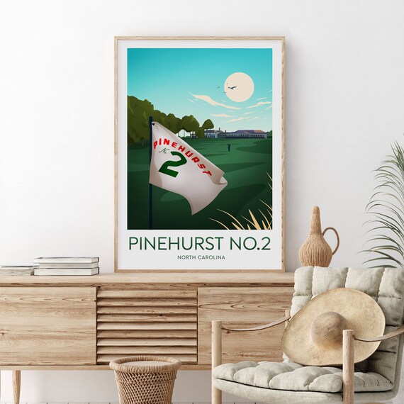 Pinehurst No 2 Golf Print North Carolina