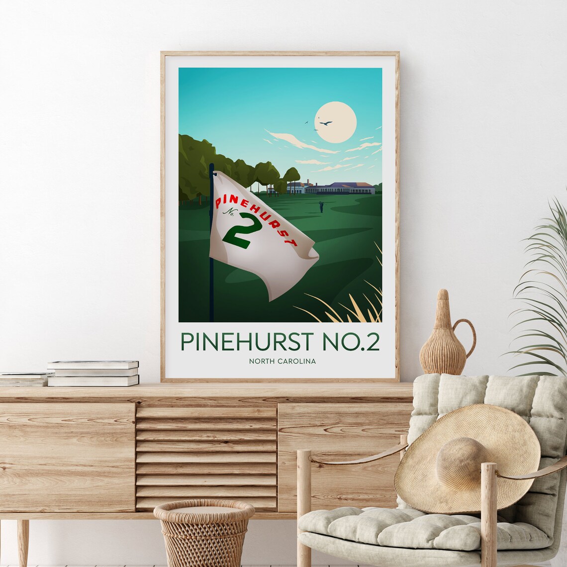 Pinehurst No 2 Golf Print North Carolina