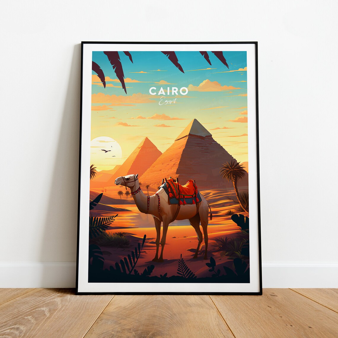 Cairo Traditional Travel Print Egypt Cairo Print Cairo Poster Wall Art Birthday Gift Wedding