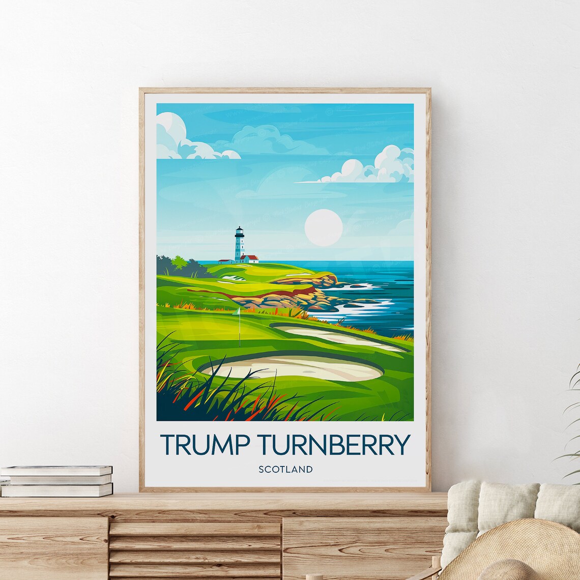 Turnberry Golf Club, Scotland Travel Poster