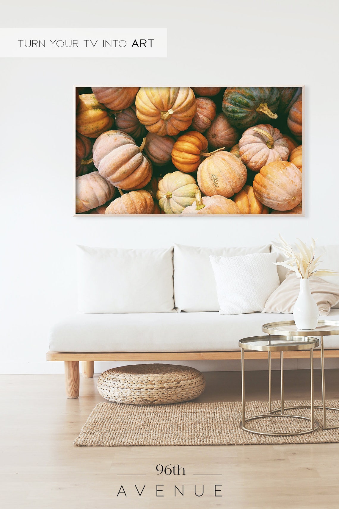 Fall Pumpkin Pile Art For TV - Image 2