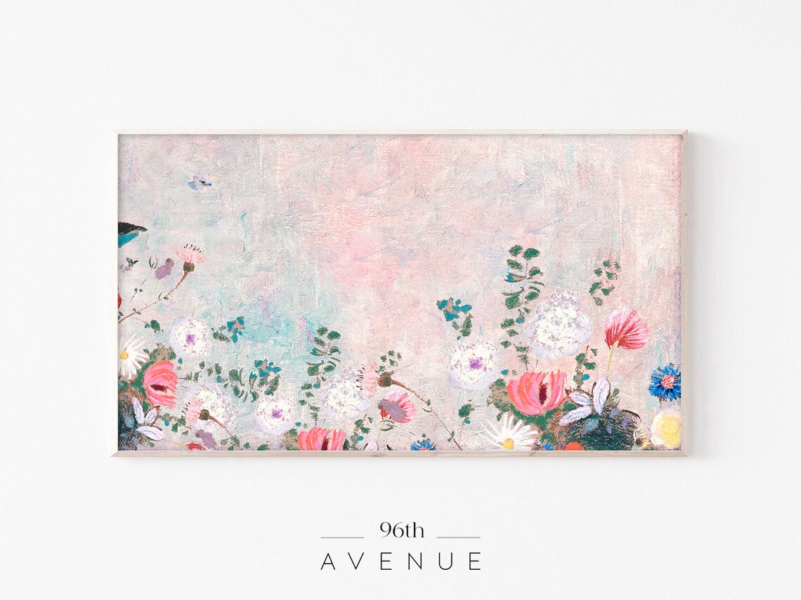 Spring Floral Abstract Painting Art Print