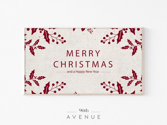 Merry Christmas Vintage Art Print For TV