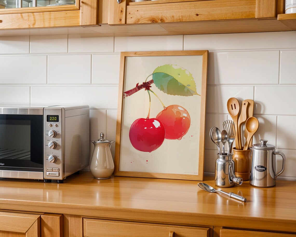 Cherry Wall Art Poster Kitchen And Room Decor For Home Styling Creative Gifts - Image 6
