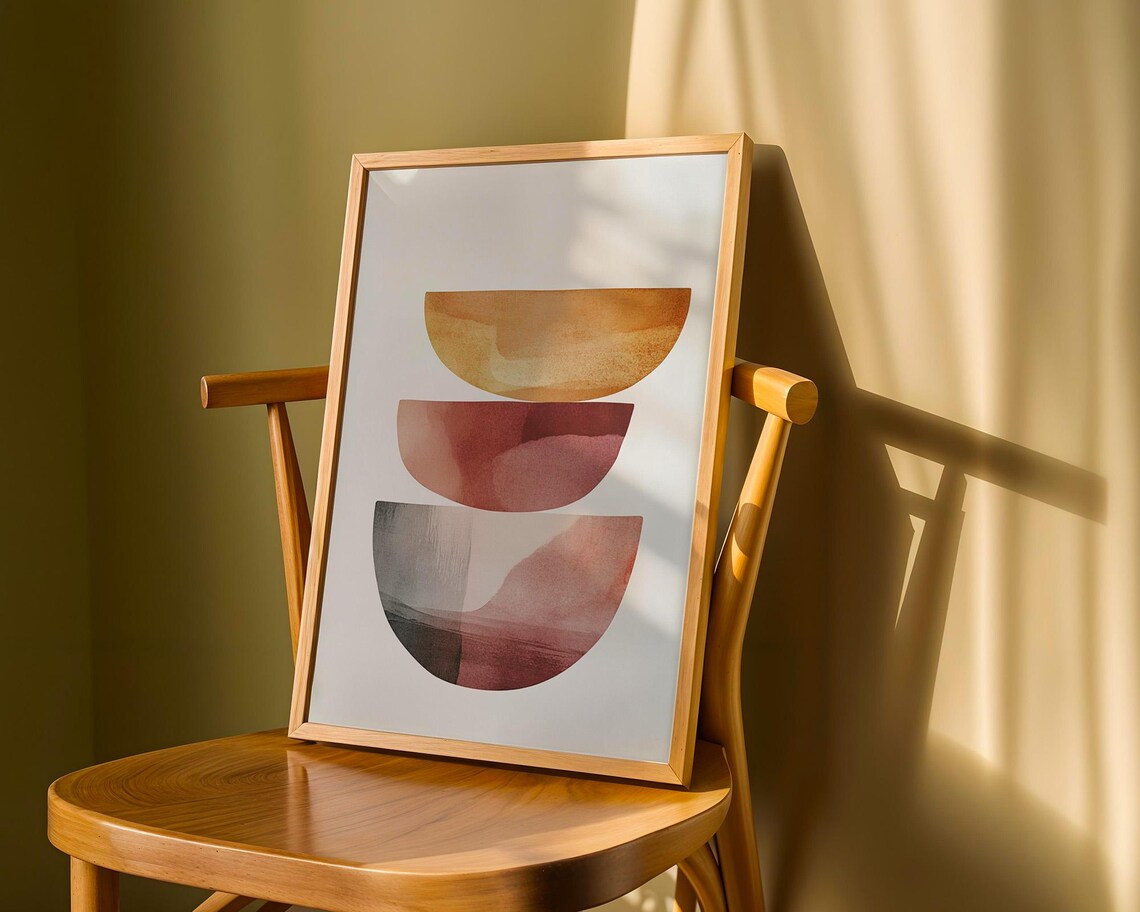 Boho Abstract Bowls, Kitchen Office Decor - Image 6