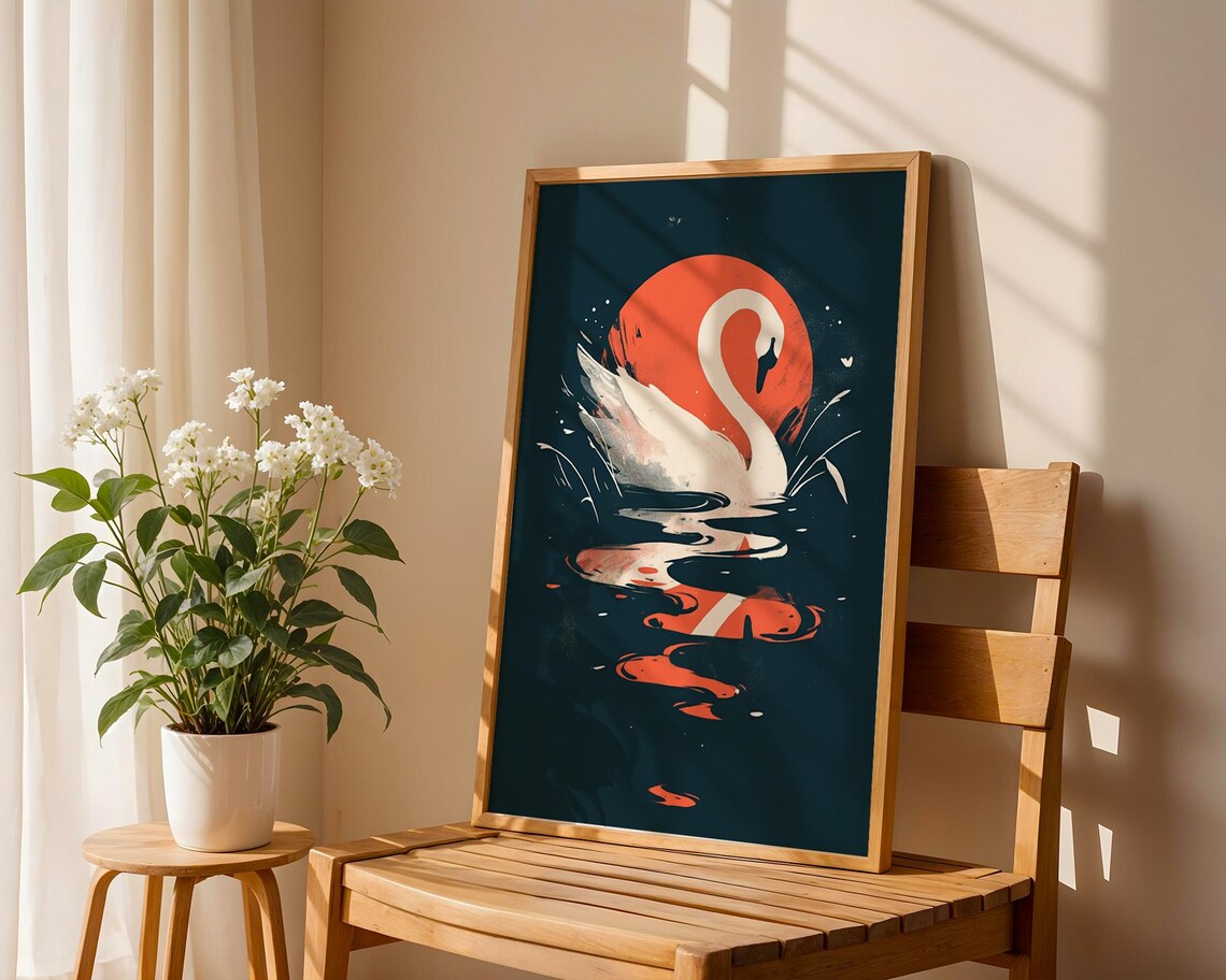 Swan, Home Kitchen Office And Room Decor - Image 4