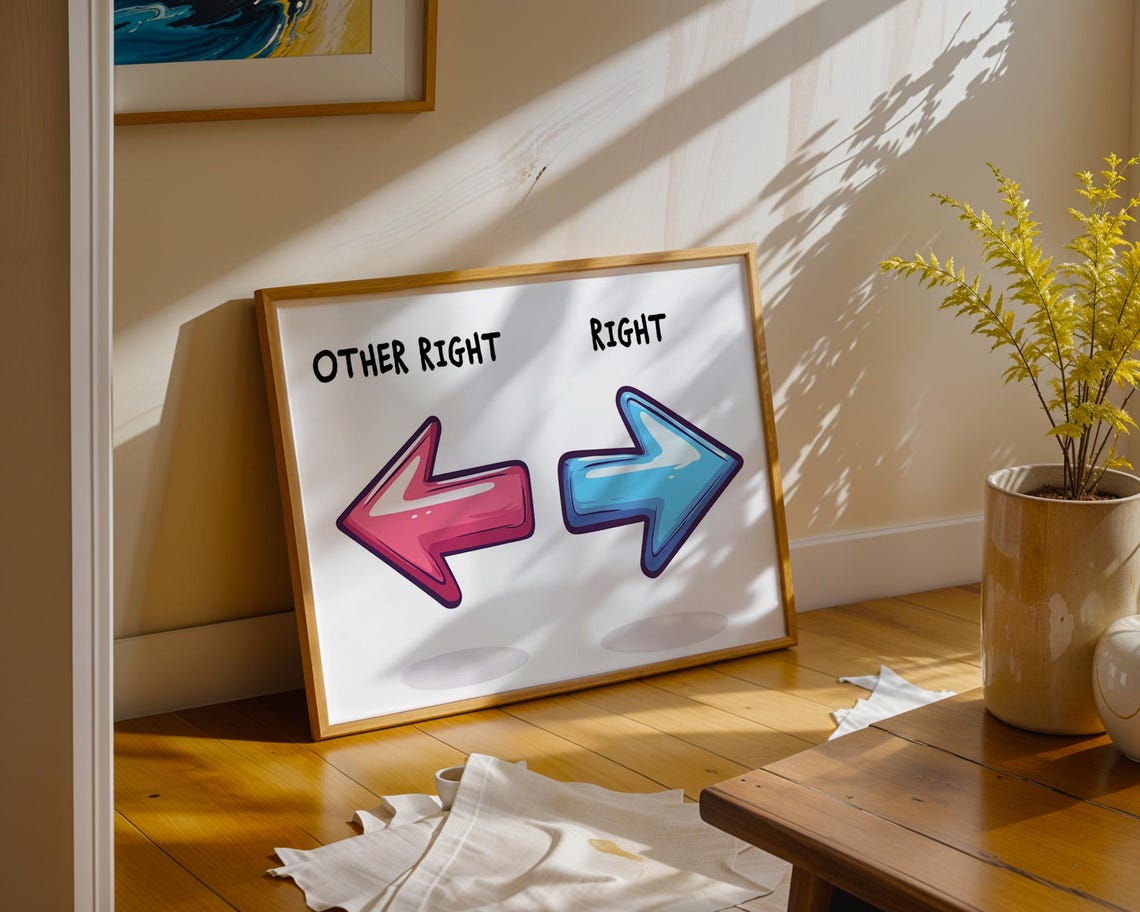 Right And Other Right, Funny Poster - Image 4