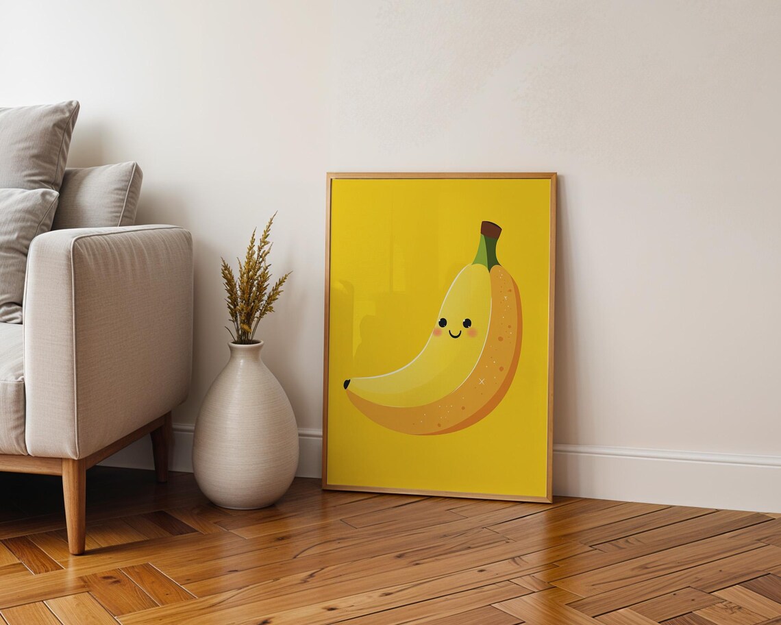 Cute Banana Poster Wall Art For Home Kitchen Room Decor Fun And Whimsical Decor - Image 6