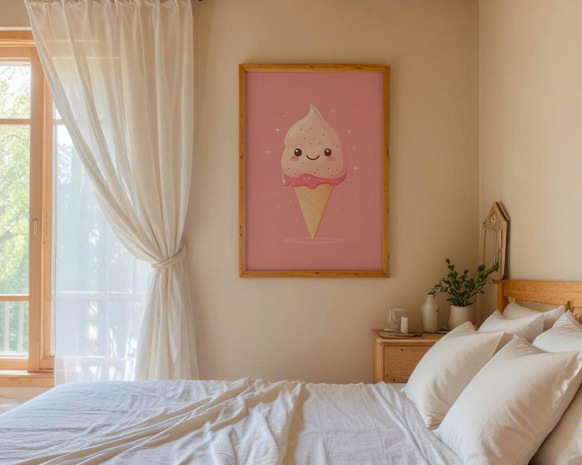 Cute Ice Cream Poster, Kitchen Decor - Image 5