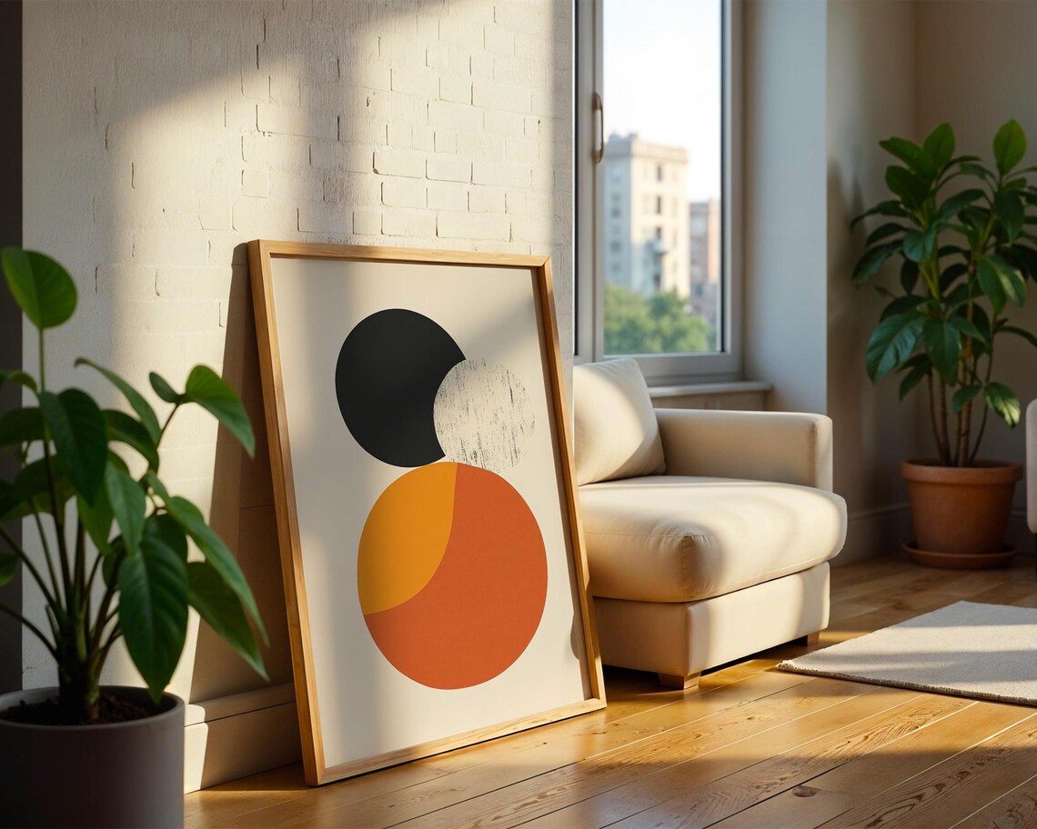 Circles Abstract Art, Home And Office Decor - Image 2
