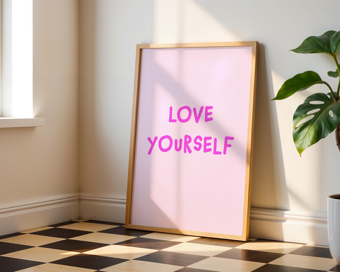 Love Yourself Uplifting Home, Kitchen, Office Decor - Image 3