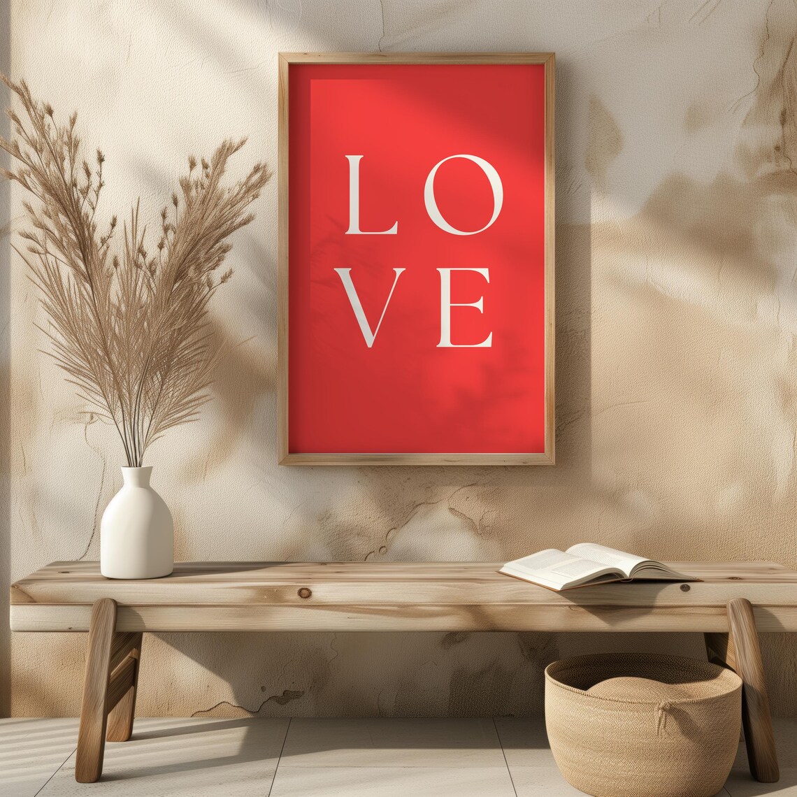 Love Text Art, Home Kitchen Office Decor - Image 5