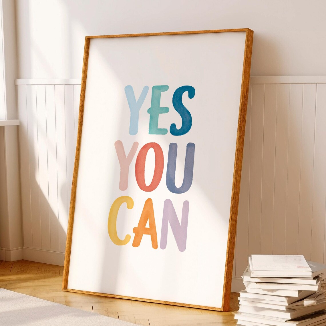 Yes You Can Poster, Kids Classroom Decor