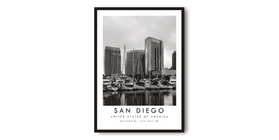 San Diego Minimalist Travel Poster