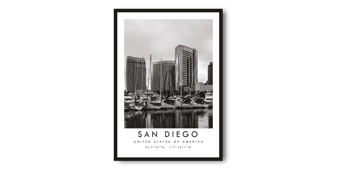 San Diego Minimalist Travel Poster