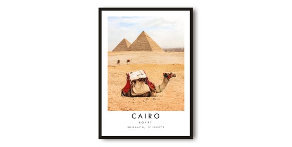 Cairo Travel Print Egypt Pyramids Minimalist Posters Popular Gift A1a2a3a4a5