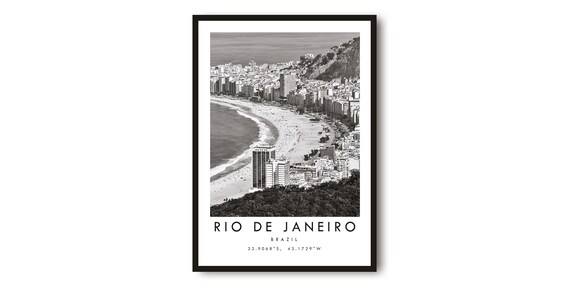 Rio De Janeiro Minimalist Travel Poster, Brazil