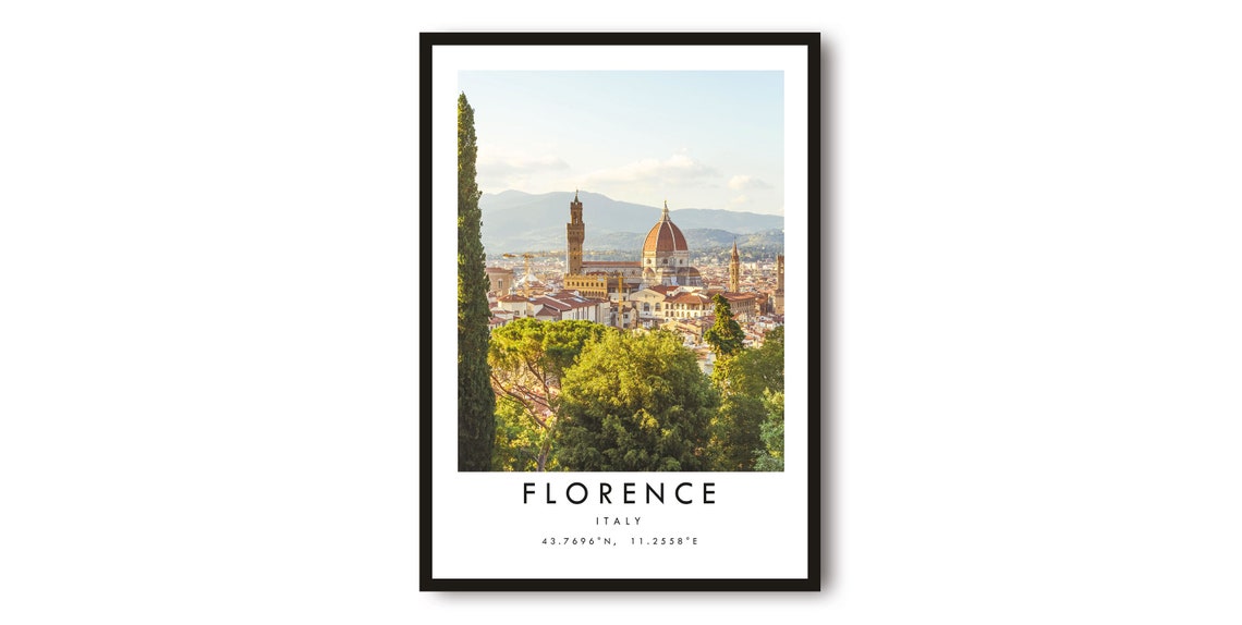 Florence Italy Minimalist Travel Poster