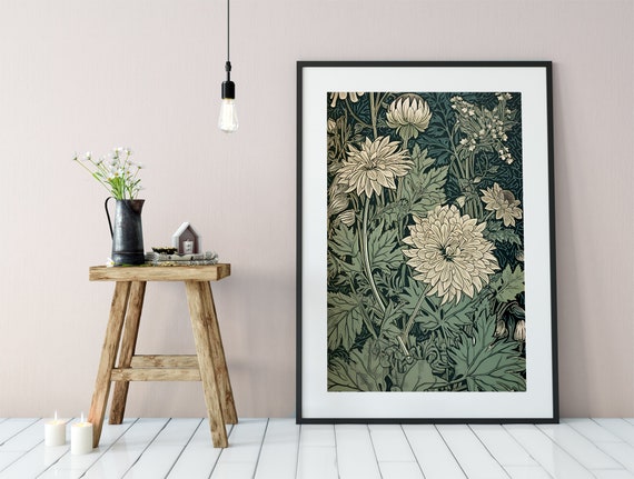 William Morris Floral Art Nouveau Poster