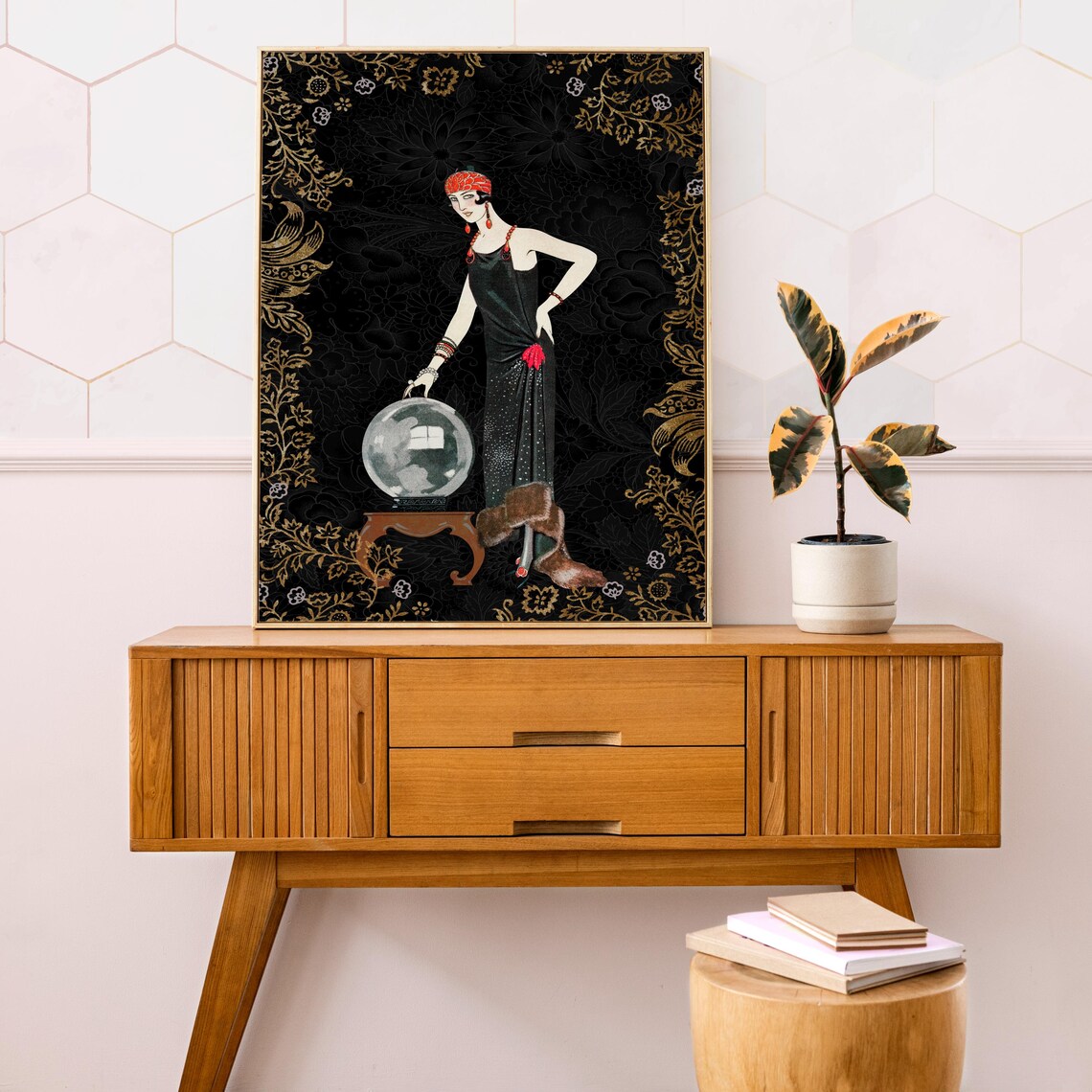 Goddess Art Nouveau Fortune Teller Poster Print - Image 2
