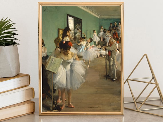 Edgar Degas Dance Class Ballet Dancers Impressionist Rehearsal Poster