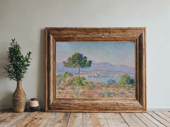 Fine Art Print Antibes Vue De Plateau Notre Dame By Claude Monet Wall Art Landscape Poster Impressionist Artwork Wall Art