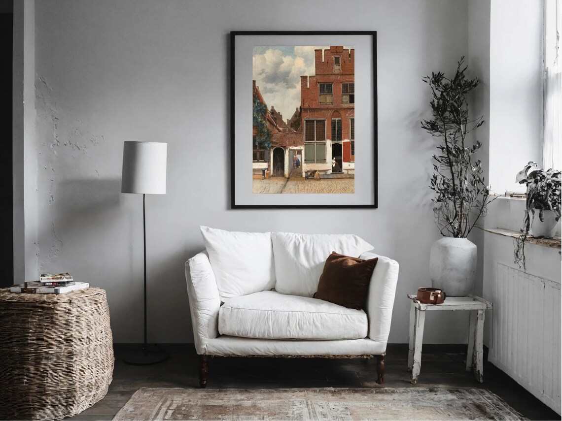 Johannes Vermeer The Little Street Delft Classic Dutch Painting Poster - Image 7