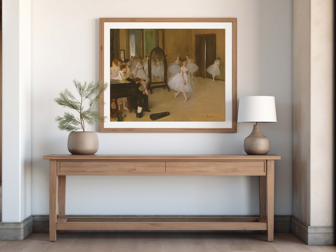 Edgar Degas The Ballet Class Famous Violinist Dancers Studio Print - Image 5