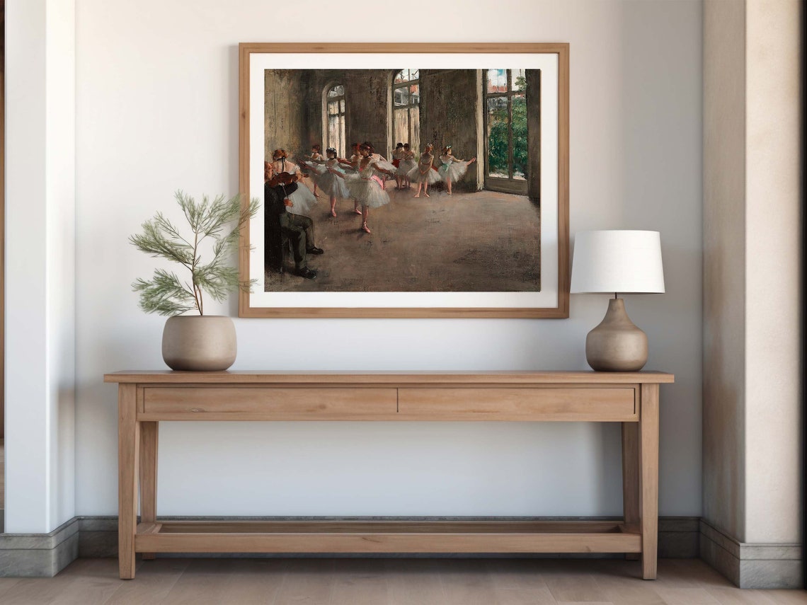 Edgar Degas Ballet Rehearsal Elegant Studio Dancers Classic Print - Image 8