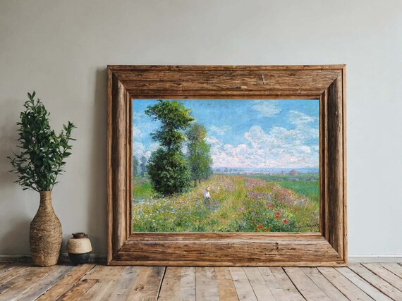 Claude Monet Print Print Claude Monet Meadow With Poplars Poster Art Posters Instant Wall Art Art
