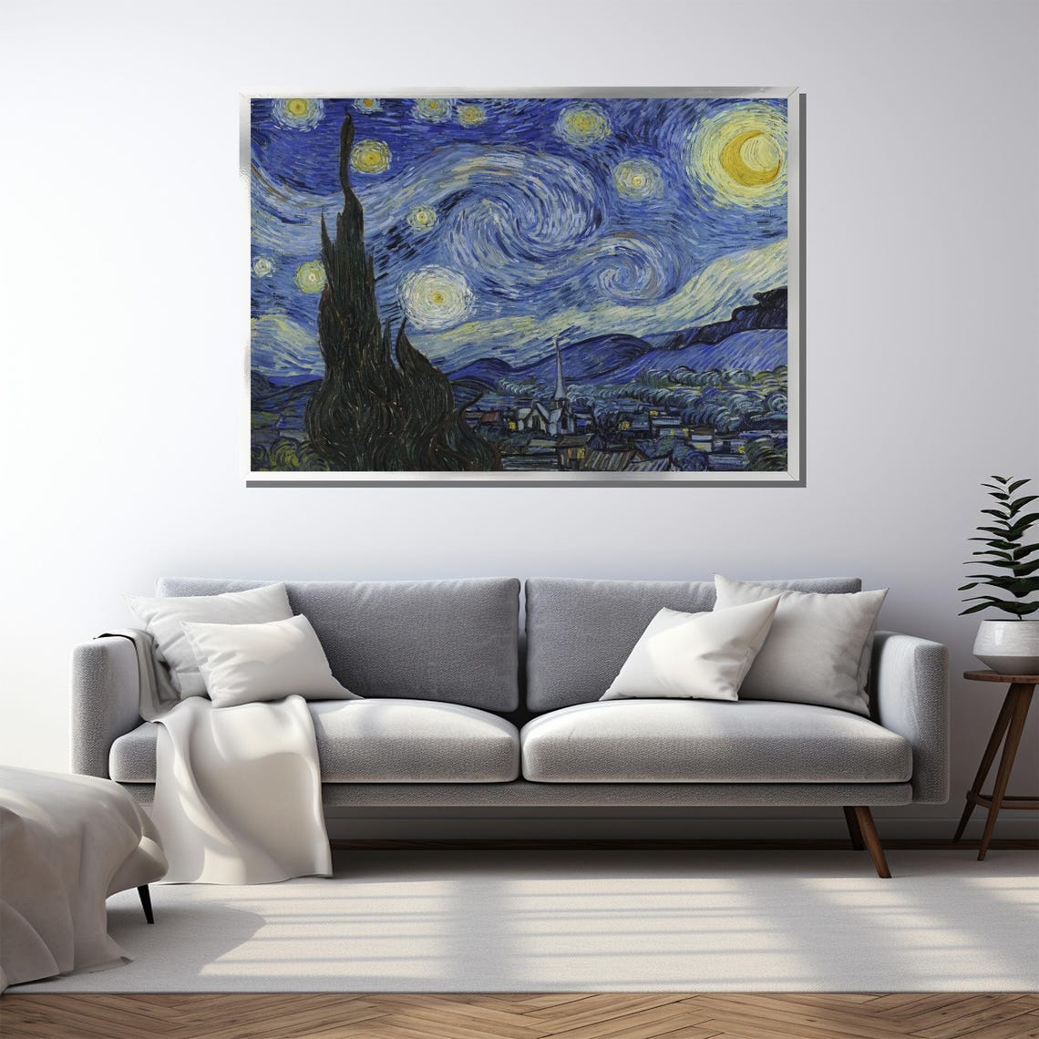 Van Gogh Starry Night Famous Painting Reproduction Post Impressionist Wall Art Modern Home Decor Gift - Image 5