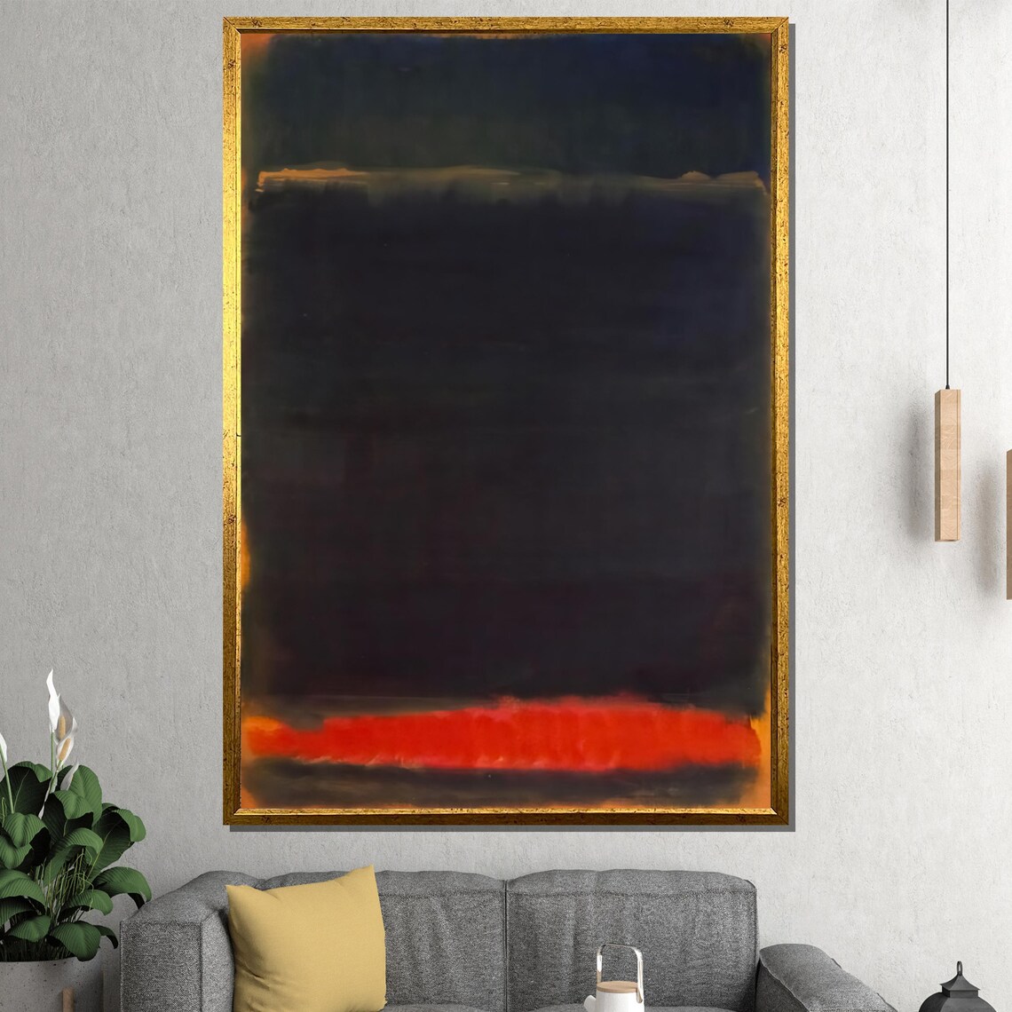 Mark Rothko No 1 Abstract Painting, Modern