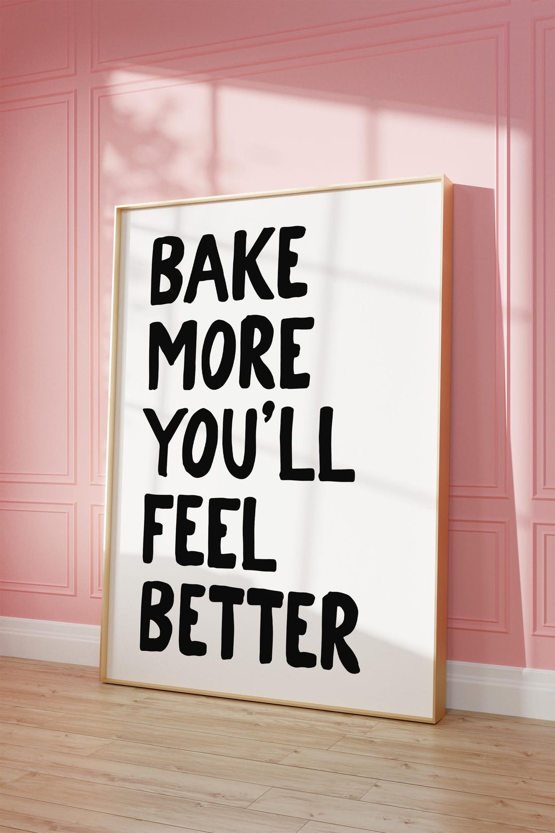 Baking Quote Wall Art Cute Print Gift For Baker Funny Lover Kitchen