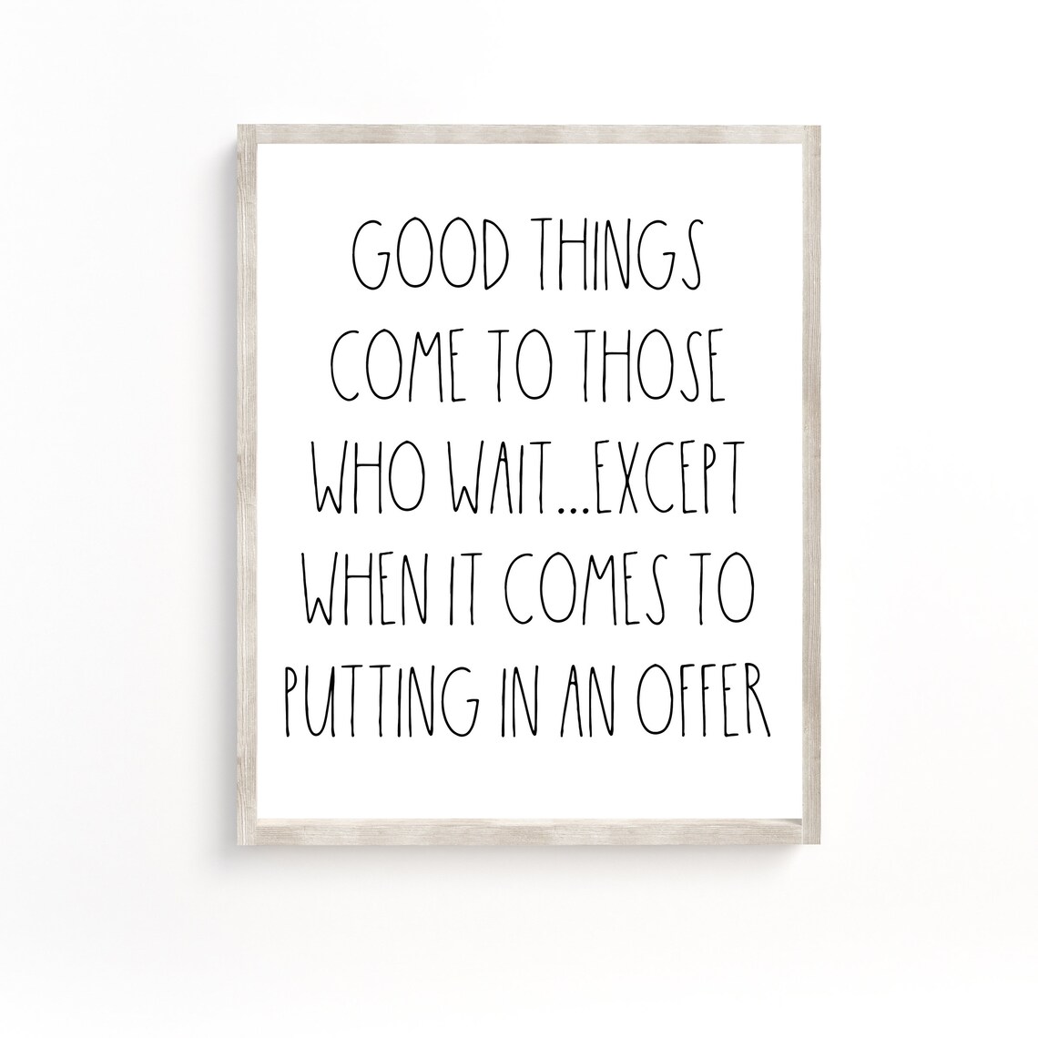 Real Estate Sign Real Estate Agent Gift Art Print