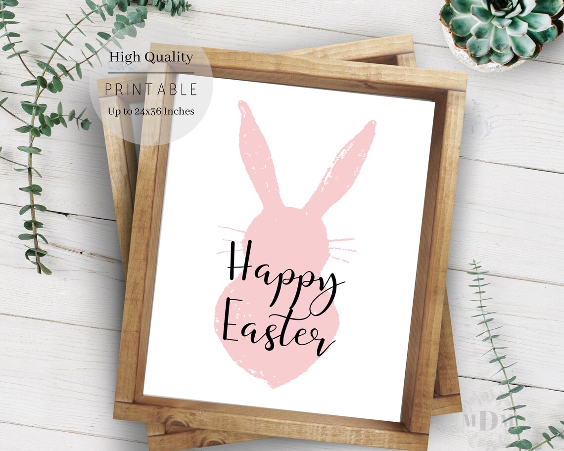 Easter Bunny Art Print, Farmhouse Easter Decor - Image 4