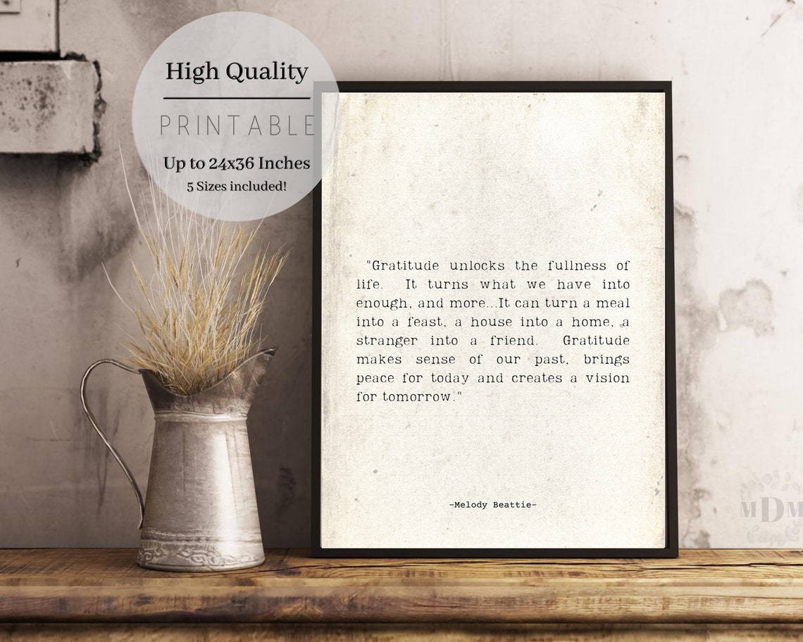 Melody Beattie Custom Quote Art Print - Image 3