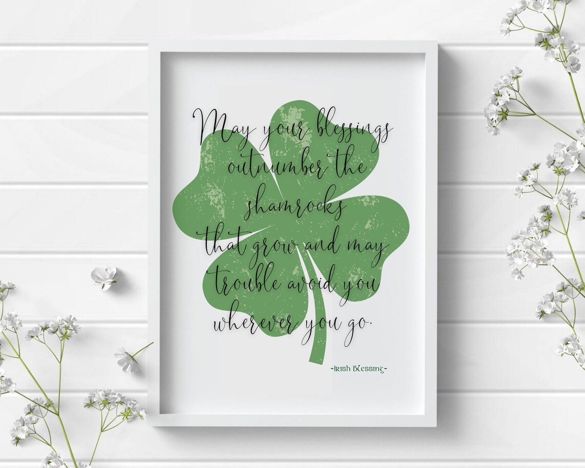 May Your Blessing Outnumber St. Patrick's Day Art Print - Image 4