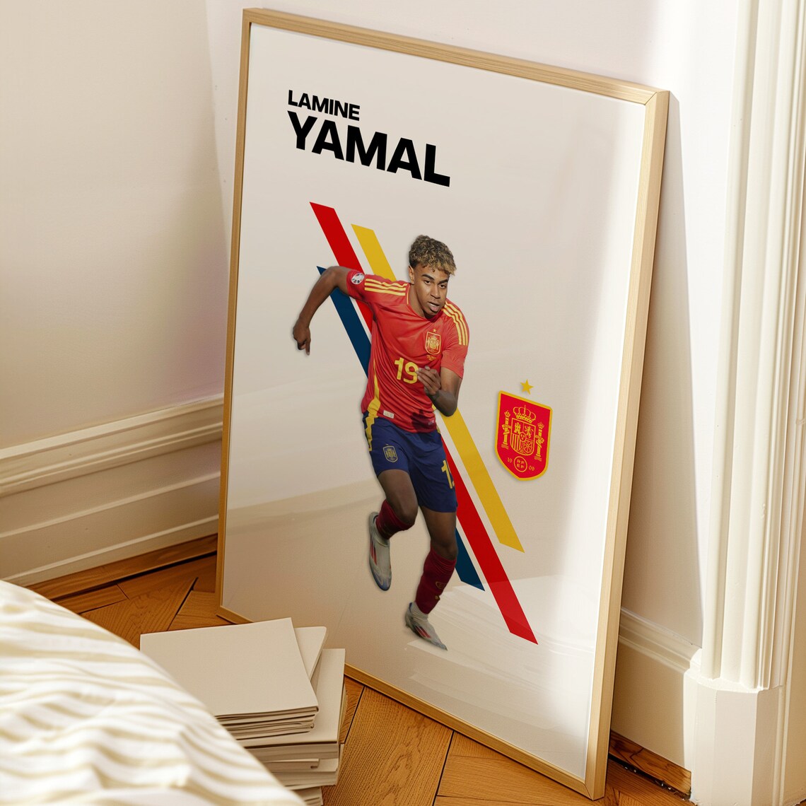 Lamine Yamal Spain National Football Star Pro Minimalist Poster - Image 2